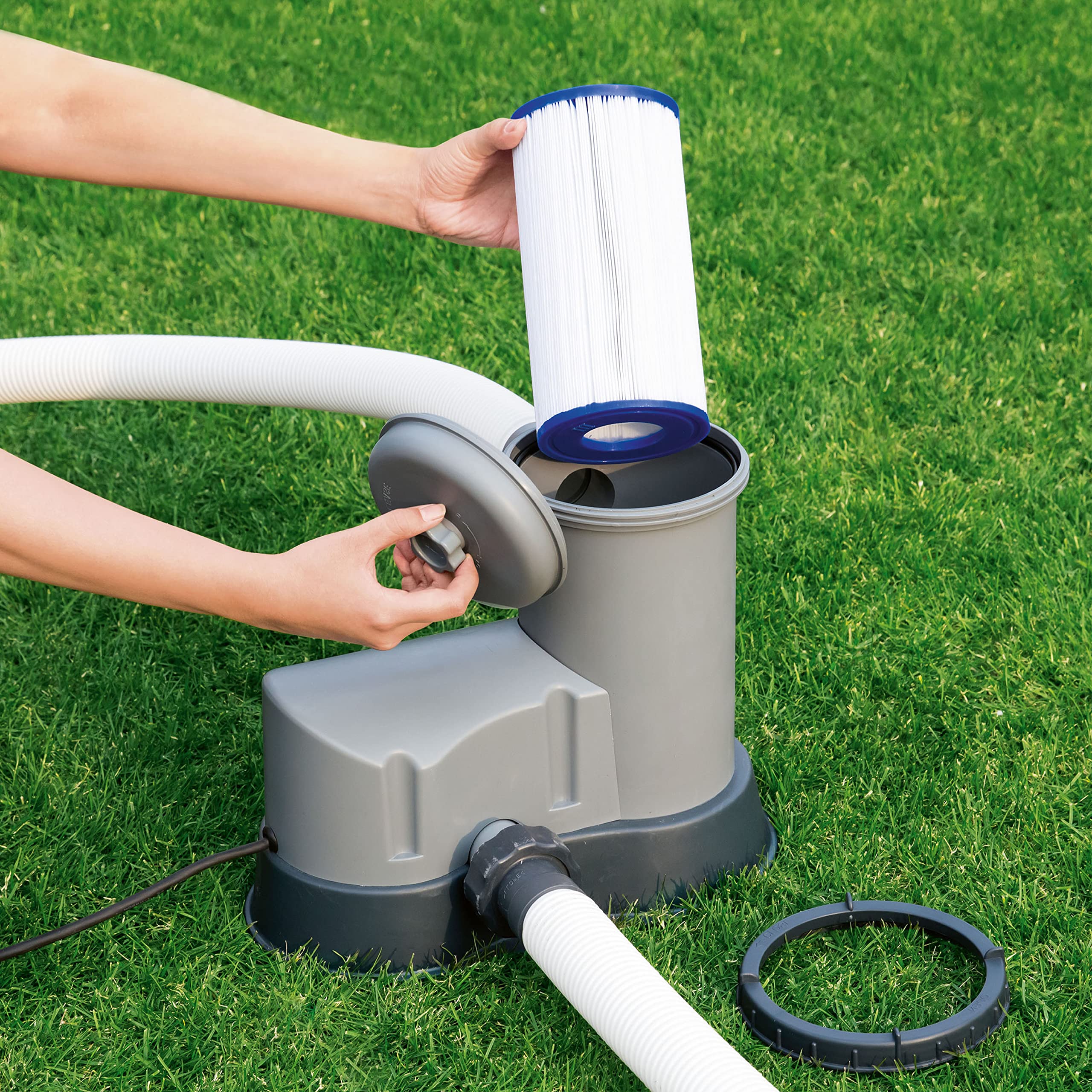 Bestway Flowclear Filterkartusche Gr. III 10.6 x 20.3 cm, 12er-Sparset