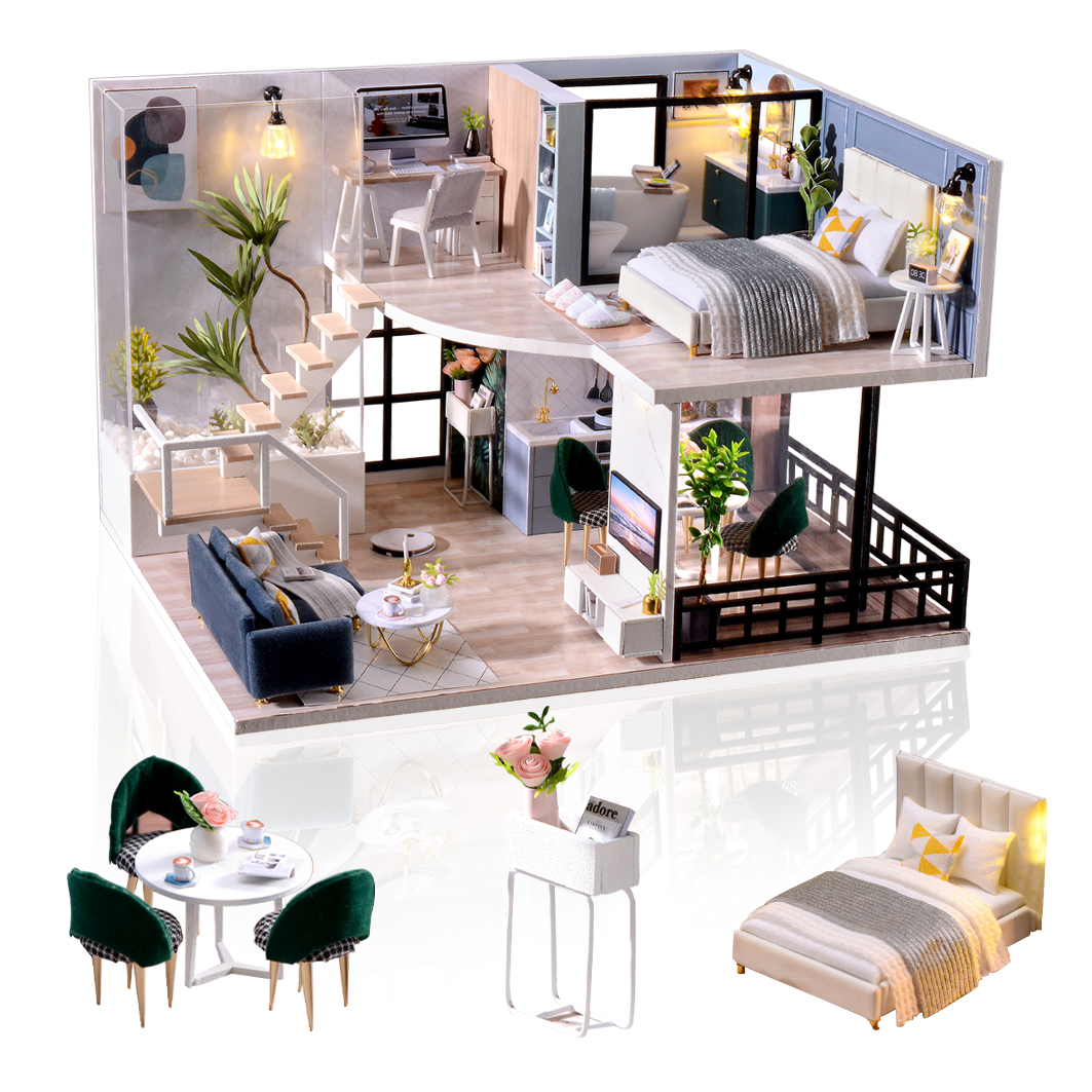 Set 33 Pezzi Di Stoviglie In Miniatura Per Casa Delle Bambole, Plastica, Accessori Fai Da Te Per Cucina E Giardino