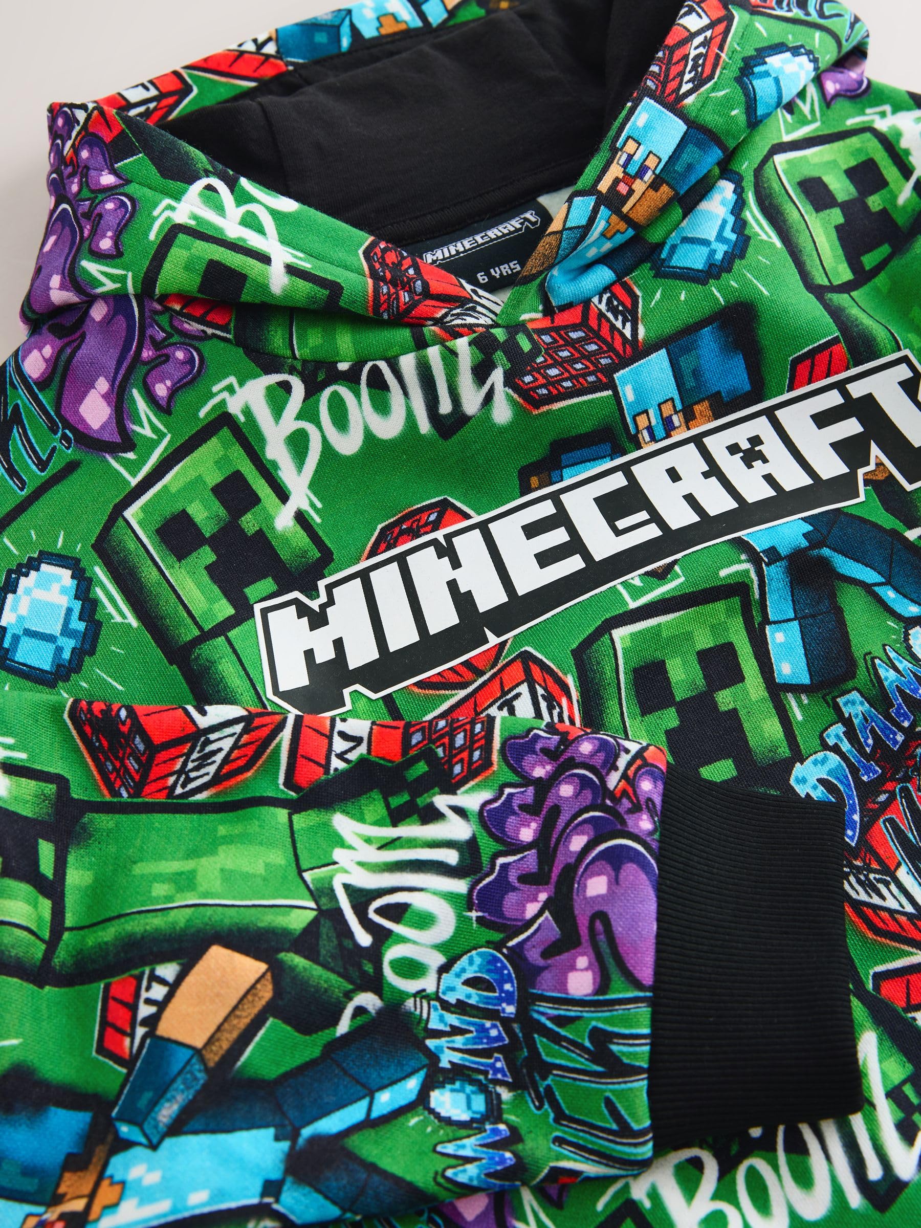 NEXT Garçon Sweat à Capuche Minecraft