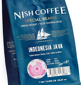 Nish Filtre Kahve Endonezya Java 1 Kg - Öğütülmüş