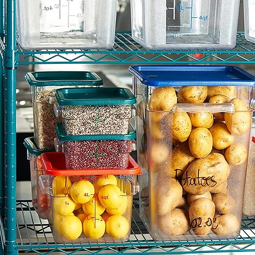 Miniatura 2 de APLSS NSF - Estantes de almacenamiento de epoxi verde de 4 niveles, 18 x 48 x 63 pulgadas, ambientes húmedos y secos, estantería de alambre de acero