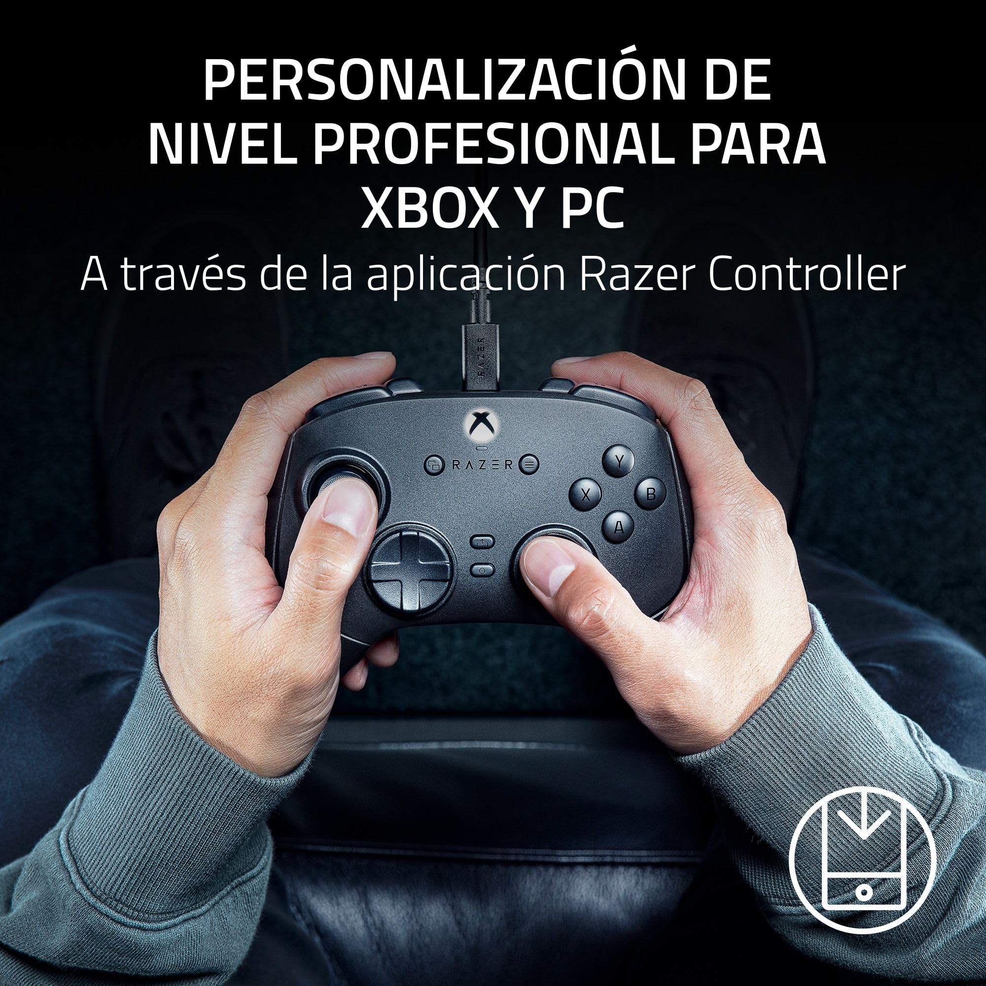 Razer Wolverine V3 Tournament Edition - Mando de deportes con cable para Xbox X|S y PC (botones de acción táctiles Mecha, HyperTriggers Pro, D-Pad de 8 direcciones, cable USB-C de 3m) Negro