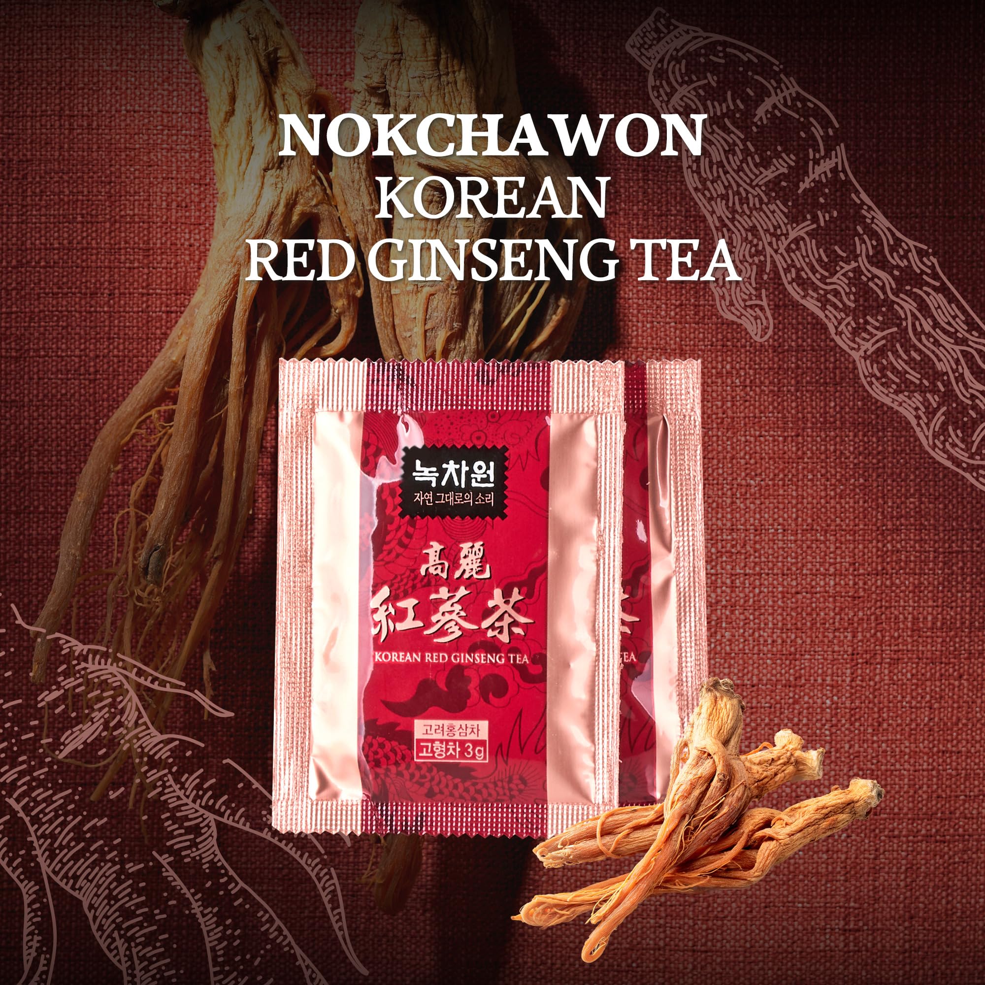 Amazon.com : [Nokchawon] Korean Red Ginseng Tea Granules - 50