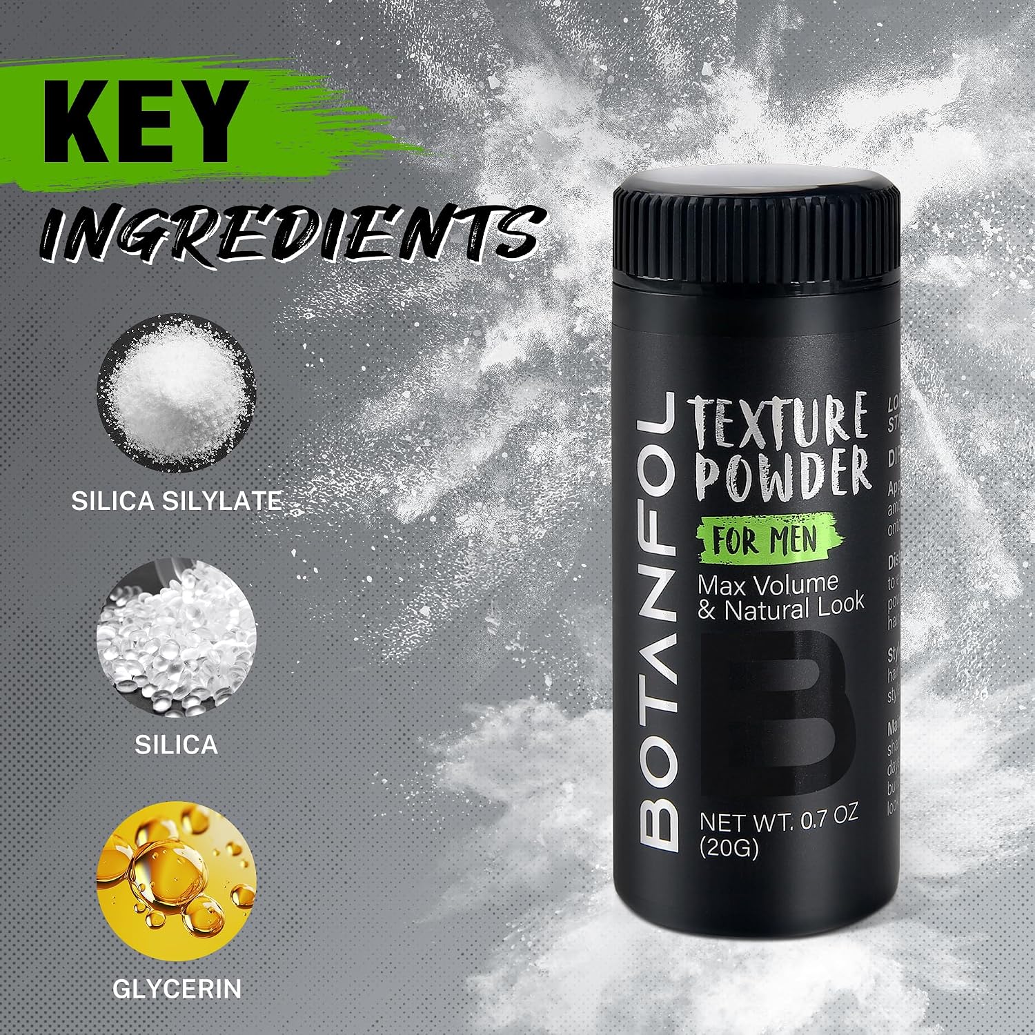 Texture Powder for Men – Lightweight & Volumizing Hair Styling Powder for Men for Long-Lasting Hold and Natural Look