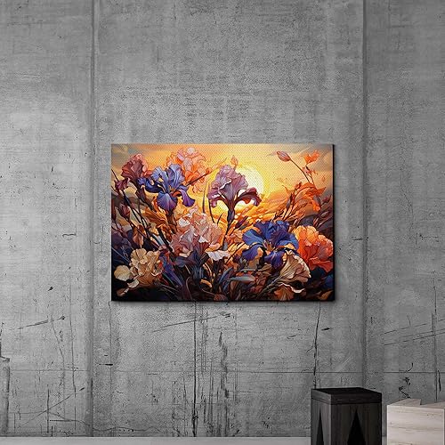 Miniatura 4 de Provence Blooms, Acrylic Iris Prints, Captivating Canvas Wall Art Celebrating the Beauty of Flowers, Decor Canvas, Art Decor