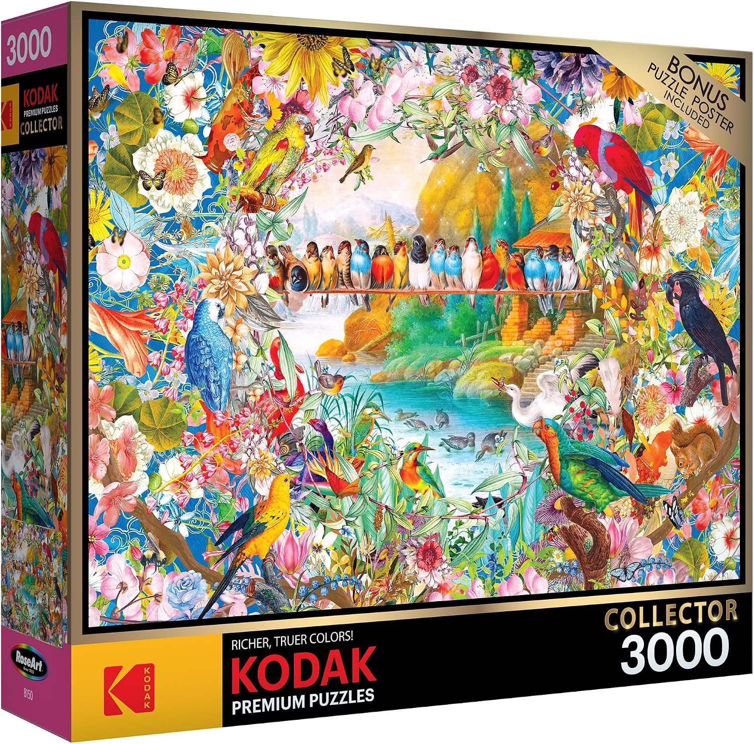 RoseArt - Kodak Premium - Birdsong - 3000 Piece Jigsaw Puzzle for Adults