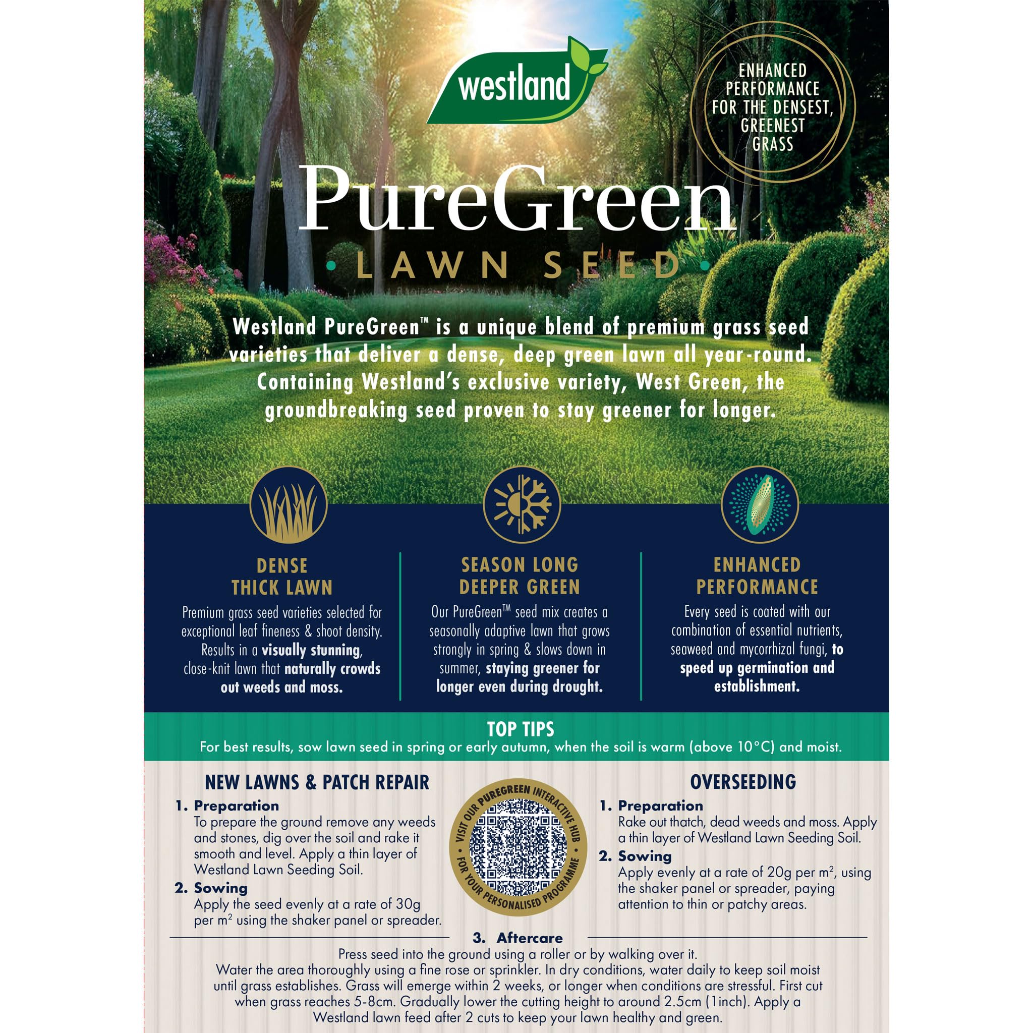 PureGreen Lawn Seed 50m2 Box — view 2