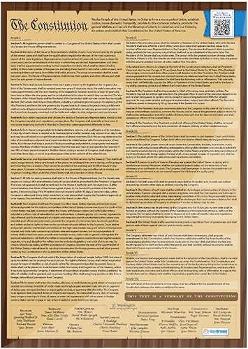 Miniatura 2 de Daydream Education Carteles de la Constitución de los Estados Unidos  Juego de 2  Grande 23.4 x 16.5 pulgadas  Laminado  Decoración de aula de
