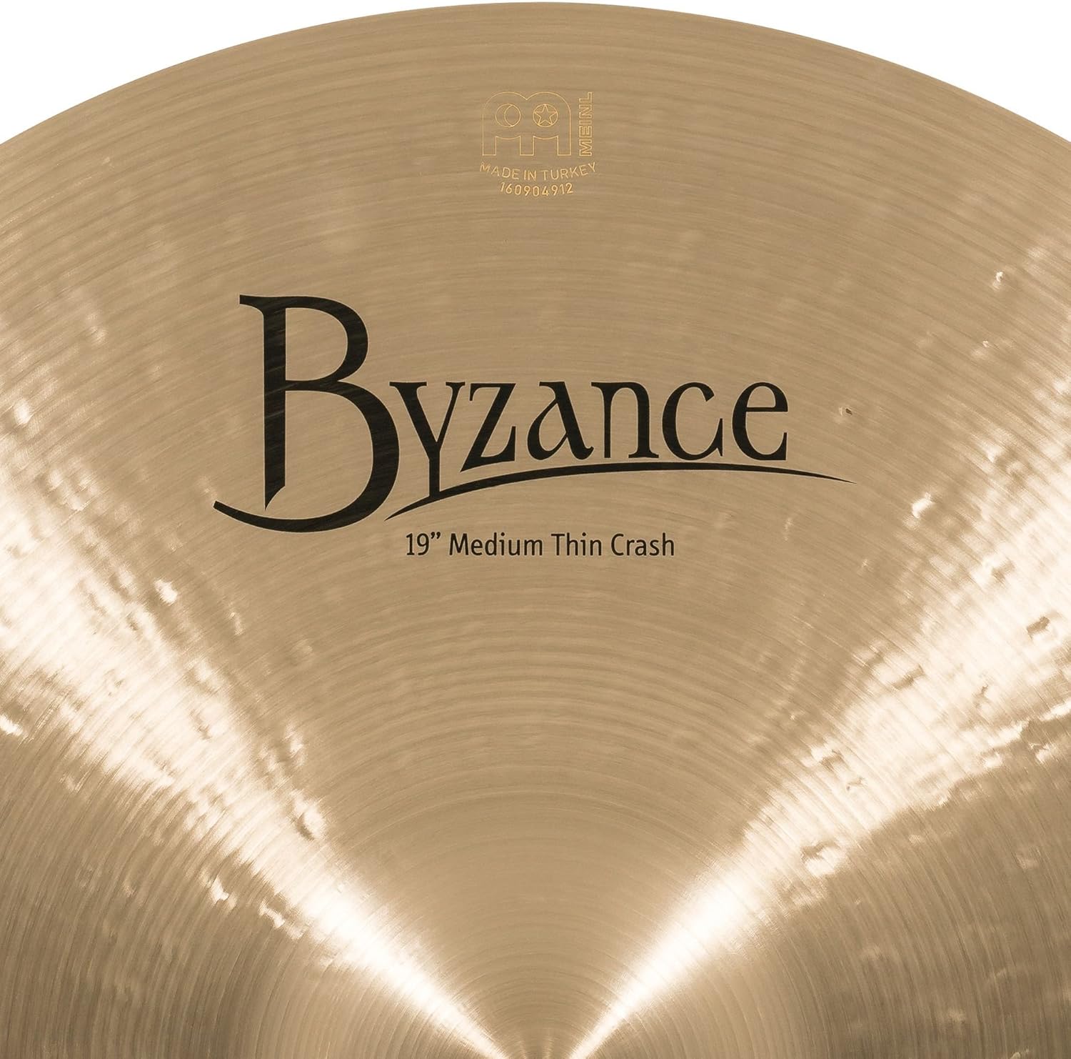 Meinl Cymbals B19MTC Byzance 19-Inch Medium Thin Traditional Crash Cymbal (VIDEO),metallic