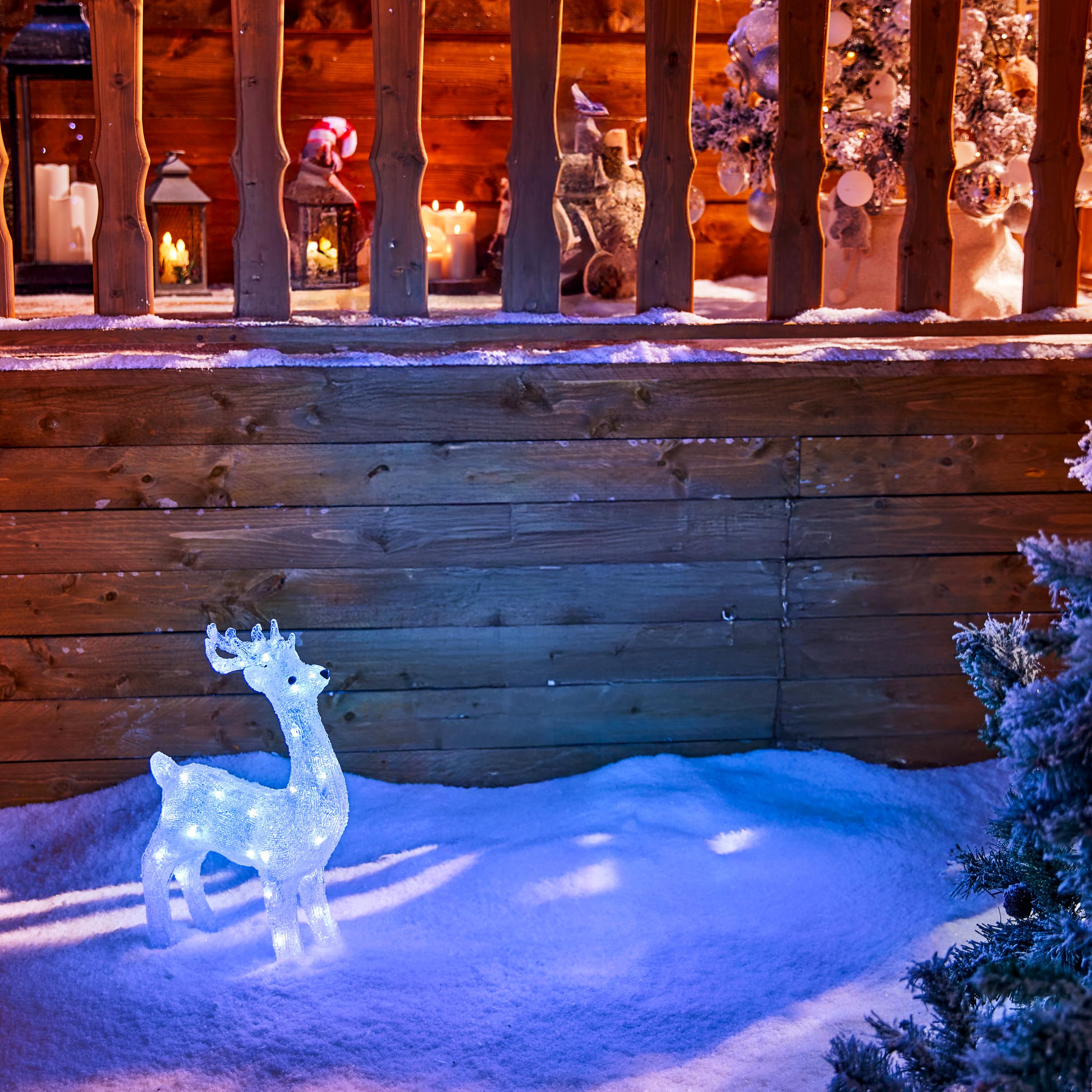 Feeric Lights et Christmas - Renne Lumineux extérieur h45cm 40 LED + transfo