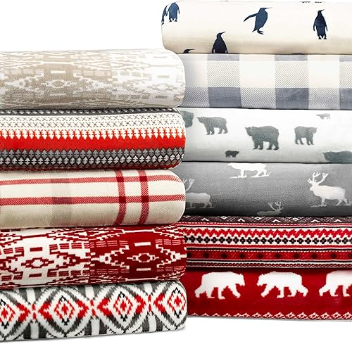 Vista 133 de Eddie Bauer Manta reversible de vellón sherpa, ropa de cama y decoración del hogar, para todas las estaciones, (Bunkhouse Plaid Beige), beige