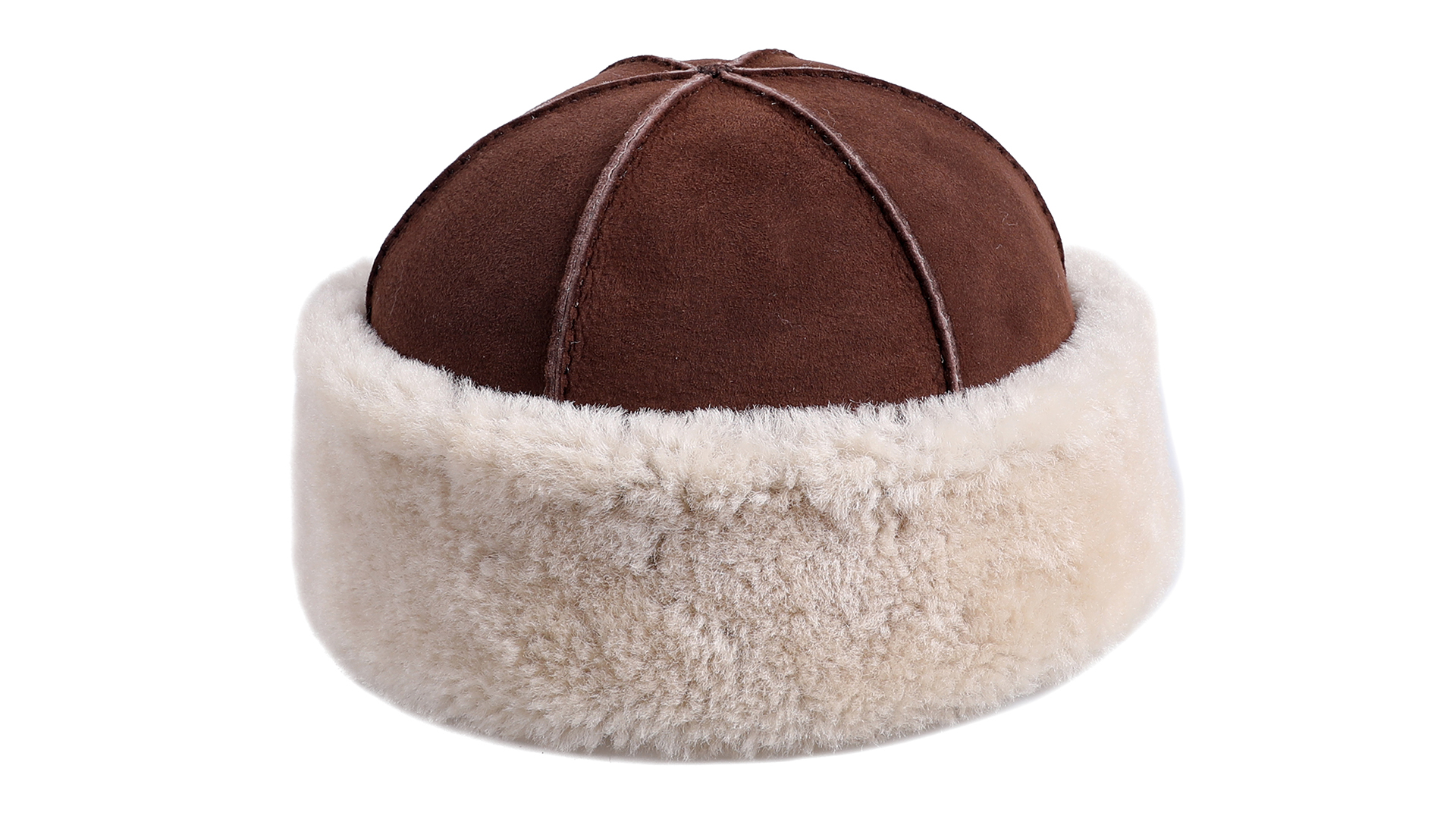 Authentic Skingraft Unisex Beanie in Lambskin. BOONJOVIA Unisex Genuine Sheepskin Leather Shearling Wool  main image 3