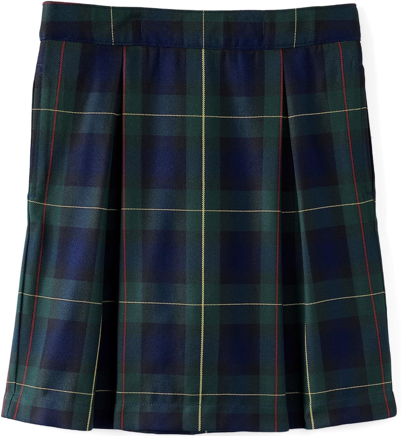 Lands' End School Uniform Girls Plaid Skort Top of Knee