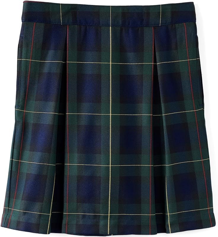 School Uniform Girls Plaid Skort Top of Knee