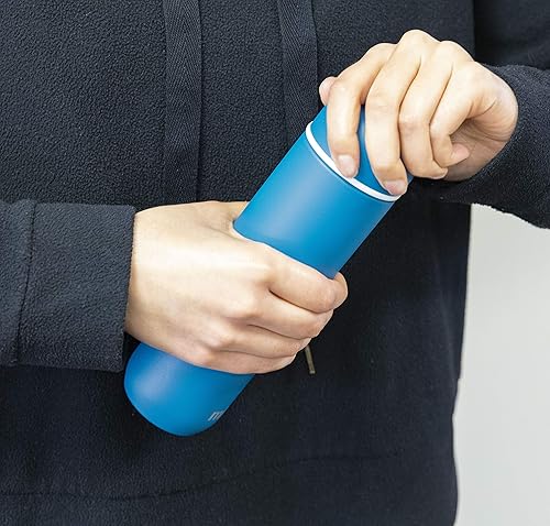 Miniatura 6 de MIRA Frasco delgado aislado de 10 onzas para bebidas frías y calientes, botella de agua de acero inoxidable a prueba de fugas, tamaño compacto