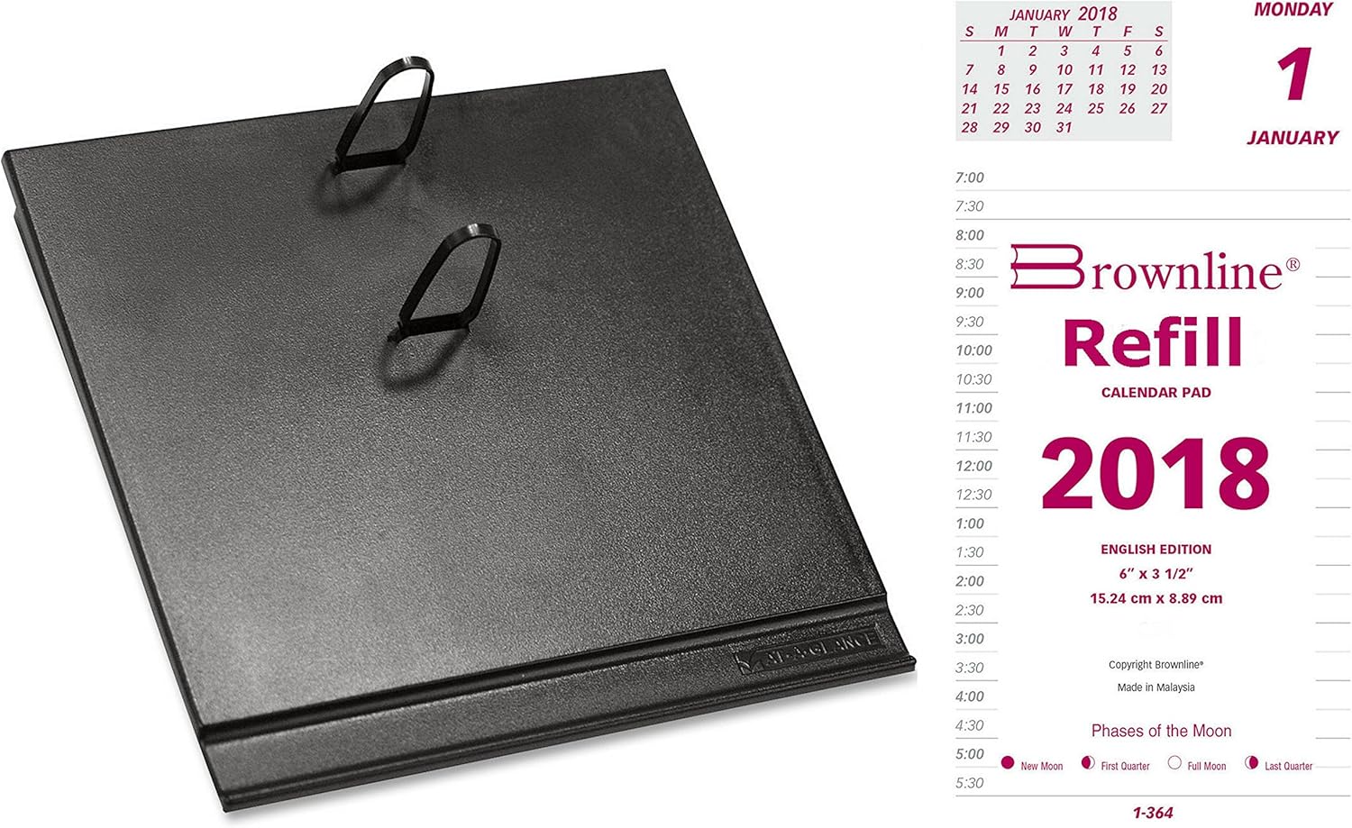 2018 Daily Calendar Set, includes refill and base, compare