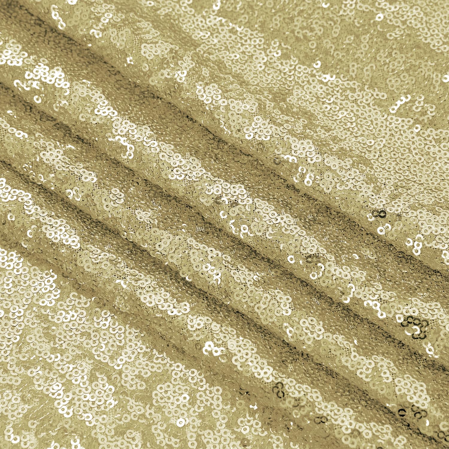ShinyBeauty Nappe à Paillettes 48x72 Pouces Champagne Brillante Nappes De Champagne Pour Décorations De Cuisine à Domicile Nappe De Jardin Superposition De Table De Mariage à Paillettes