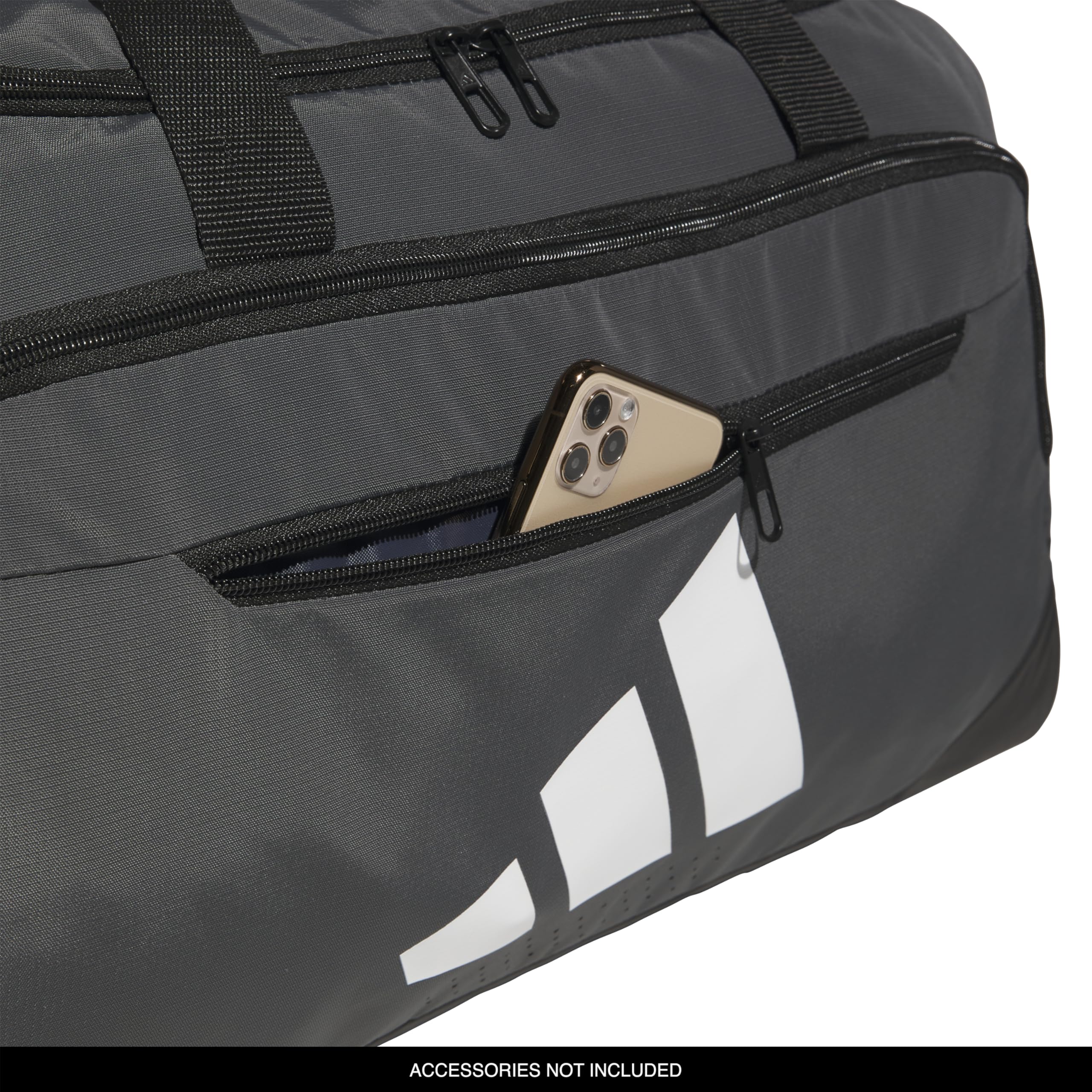 adidas Borsone Defender 5 Large (100L), Team Grigio Scuro, Medium (59L), Defender 5.0 Borsone da viaggio, borsa sportiva da palestra per uomini e donne