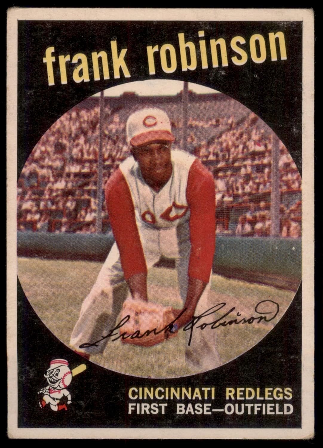 1959 Topps #435 Frank Robinson Cincinnati Reds (Baseball Card) GD+ Reds