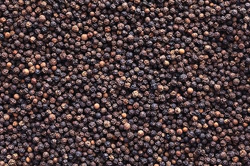 Vista 3 de Viva Doria Tellicherry - Pimienta de maíz, pimienta negra entera, granos de pimienta negra esterilizados al vapor, 6 onzas, para recambio