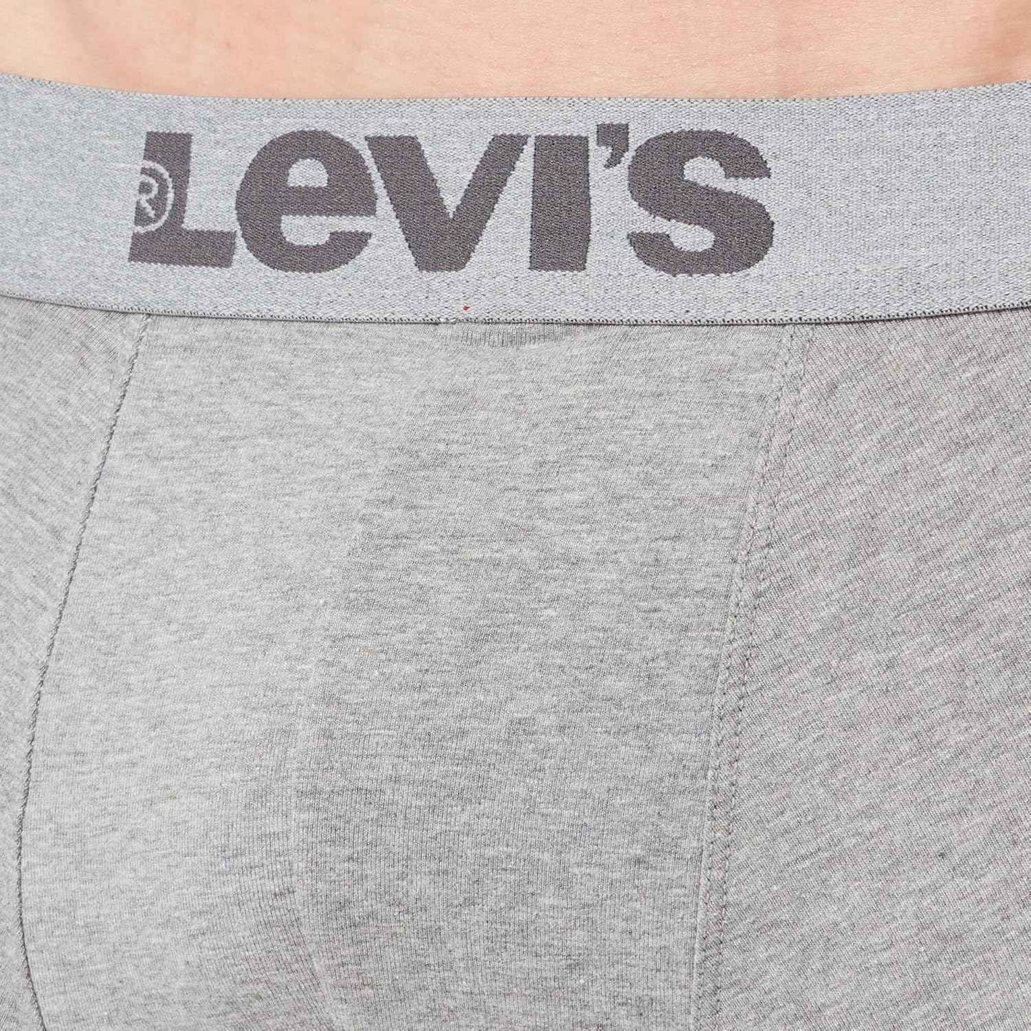 Levi's Levis Men Solid Basic Boxer 2p Pantaloncino (Pacco da 2) Uomo M Grigio - Immagine 4