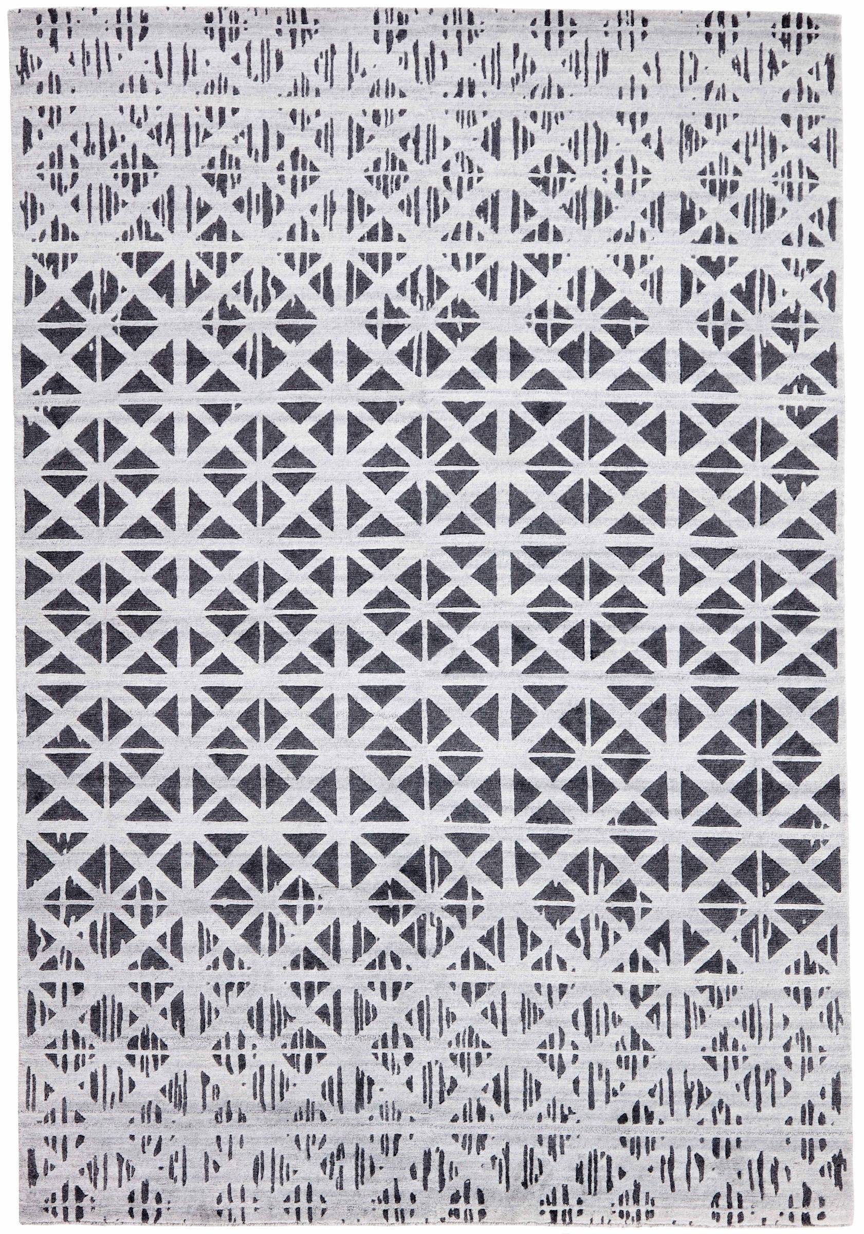 Tapis d'Orient Mila Eden noué main, l'excellence du design moderne indien pour votre salon