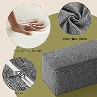 Vista 5 de DEEPSHARK Relleno de espacio de cama para colchón King, esponja 45D de alta densidad, funda extraíble y lavable, relleno extensor de colchón