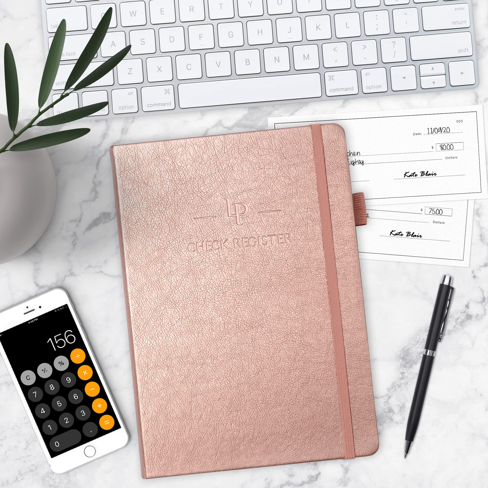 Paper Junkie Accounting Ledger Book - 6.25 X 8.5 In, 2-Pack - Personal Checkbook Register & Bill Tracker Notebook - Ledger Paper Expense Tracker - Income & Expense Log Book, Color: Green - View #11