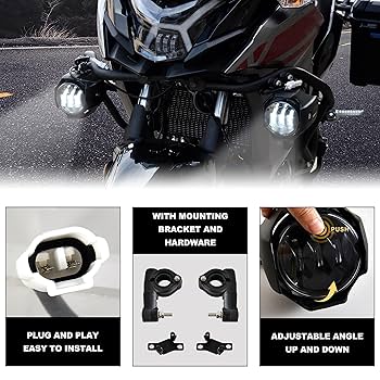 Amazon | VEISUTOR LED補助ライトセット Versys-X300用、調整