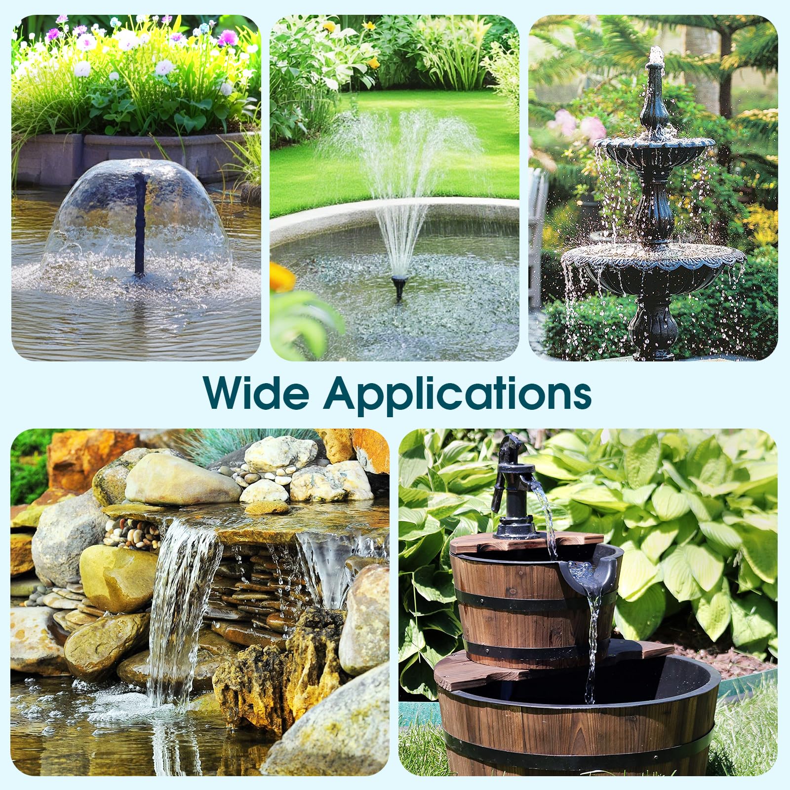 Antfraer Pond Filter With Built-In UV Clarifier & 660GPH Pump – 40W Submersible Filter Box For Outdoor Ponds, Fish Tanks & Gardens (Corded, 1180 Gal Capacity)