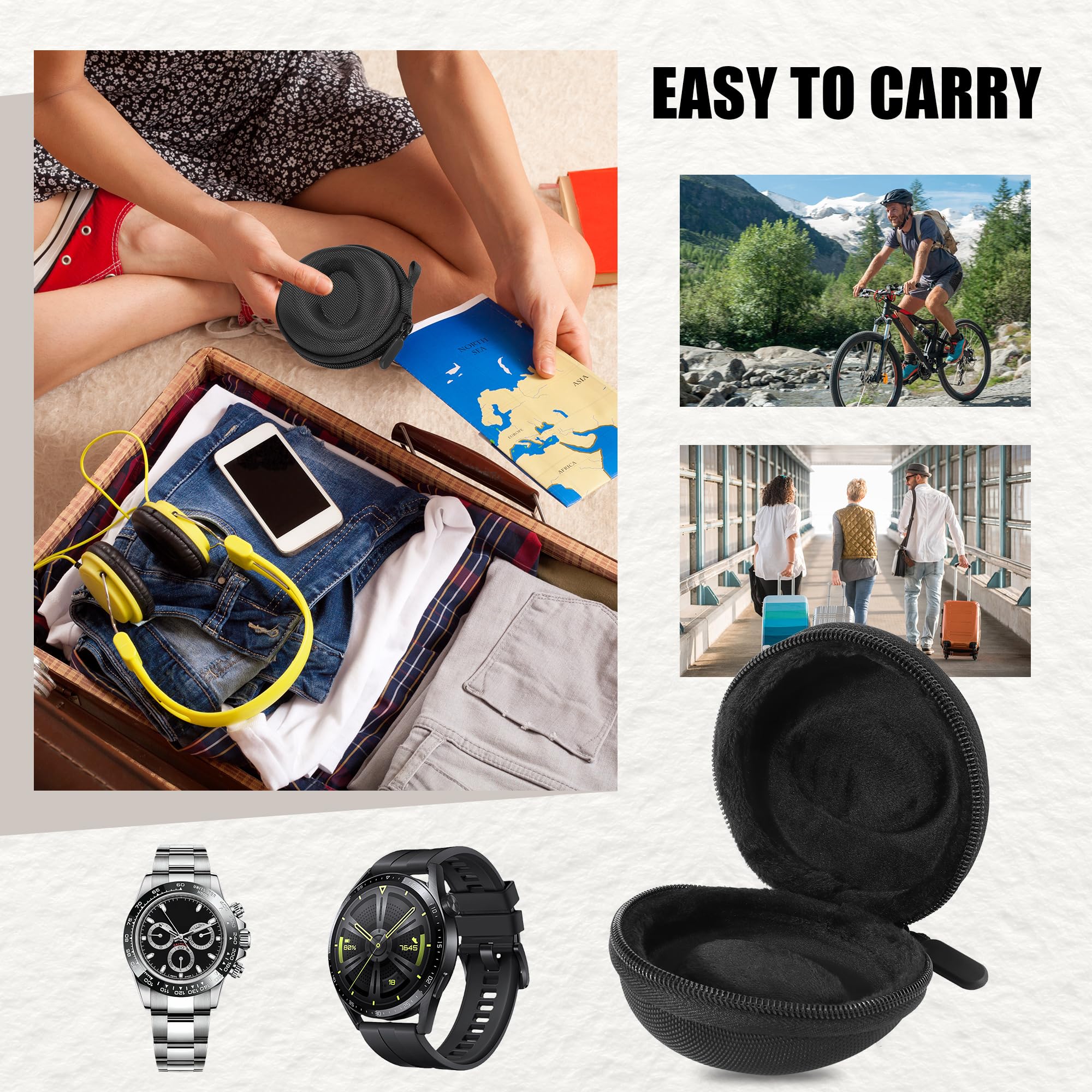 Estuche de Viaje Organizador Portátil con Cremallera para Coleccionistas