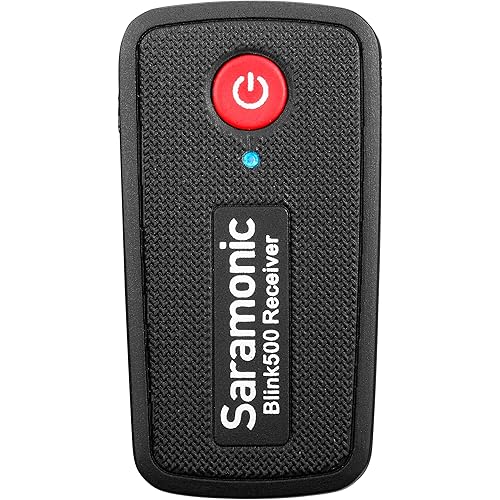 Saramonic 2.4 GHz Camera-Mountable Wireless Mic Dual-Receiver for Cameras & Mobile w/TRS & TRRS (Blink 500 RX), Black (BLINK500RX)