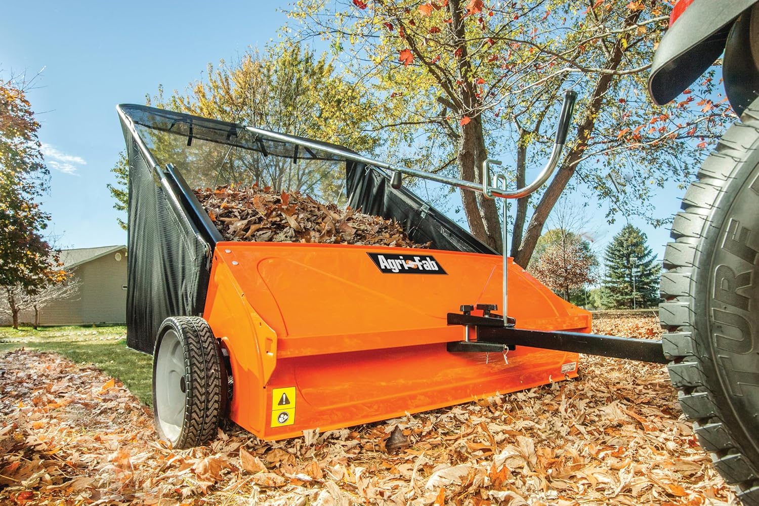 Bundle of Agri-Fab 45-0492 Lawn Sweeper, 44-Inch Orange + Agri-Fab 40-Inch Tine Tow Dethatcher 45-0294,Black