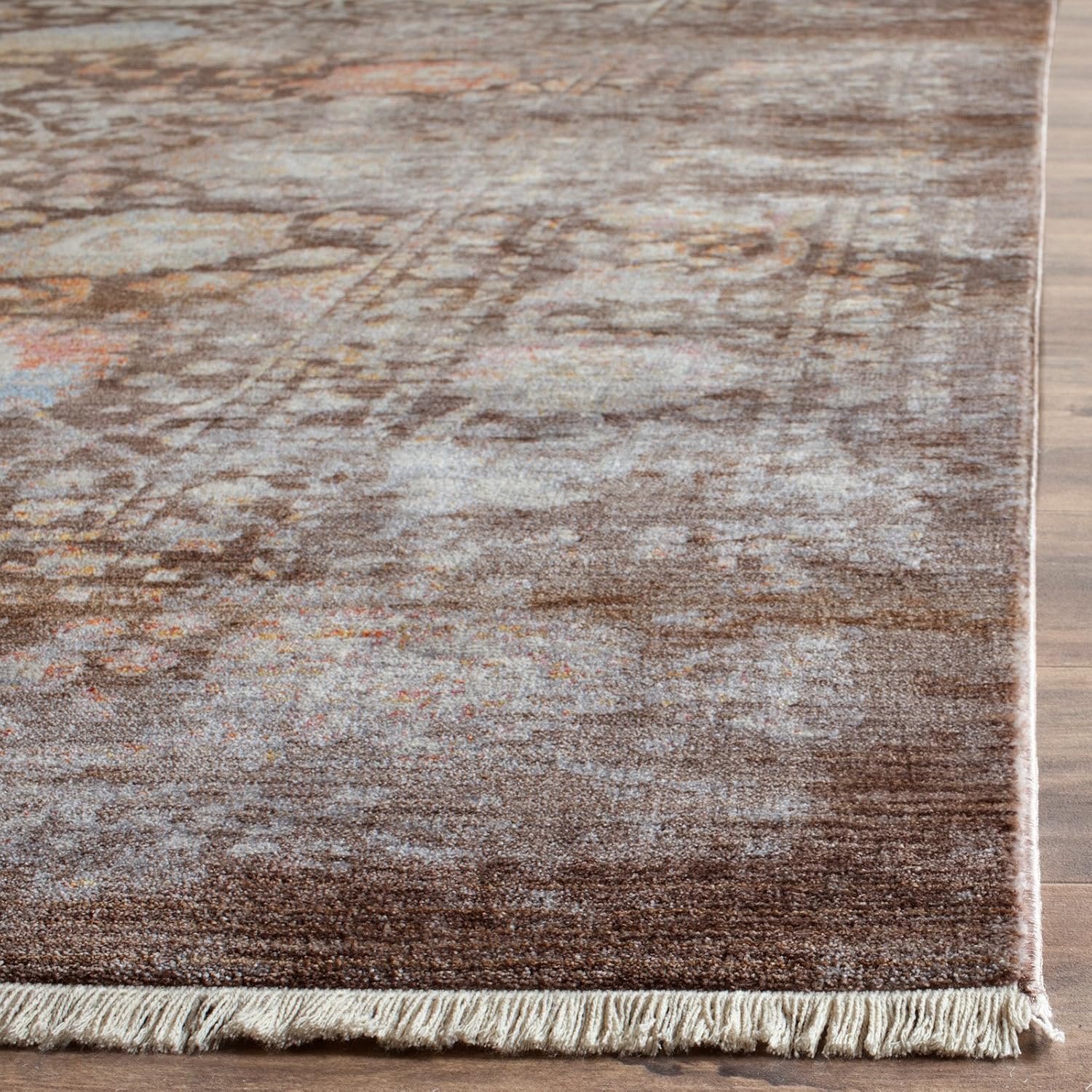 SAFAVIEH Persian Collection Runner Rug - 2'2" x 8', Brown & Multi, Oriental Distressed Design, Non-Shedding & Easy Care, Ideal for High Traffic Areas in Living Room, Bedroom (VTP410D)