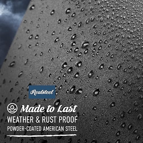 Miniatura 8 de Realsteel, Esculturas y estatuas de jardín de metal, arte de patio, decoración de parterres, decoración al aire libre, paquete de estaca de animales