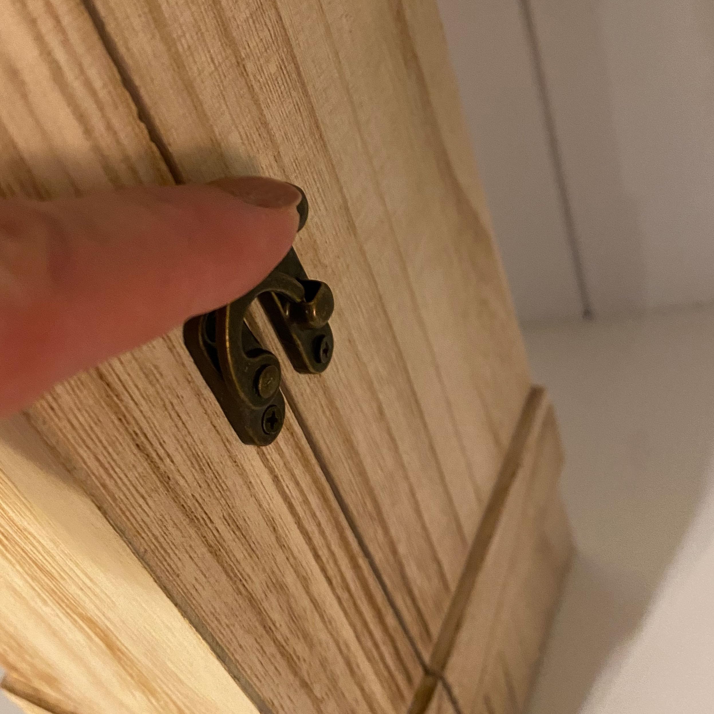 UNUS Caja de vino de madera natural flameado adornos 1 botella