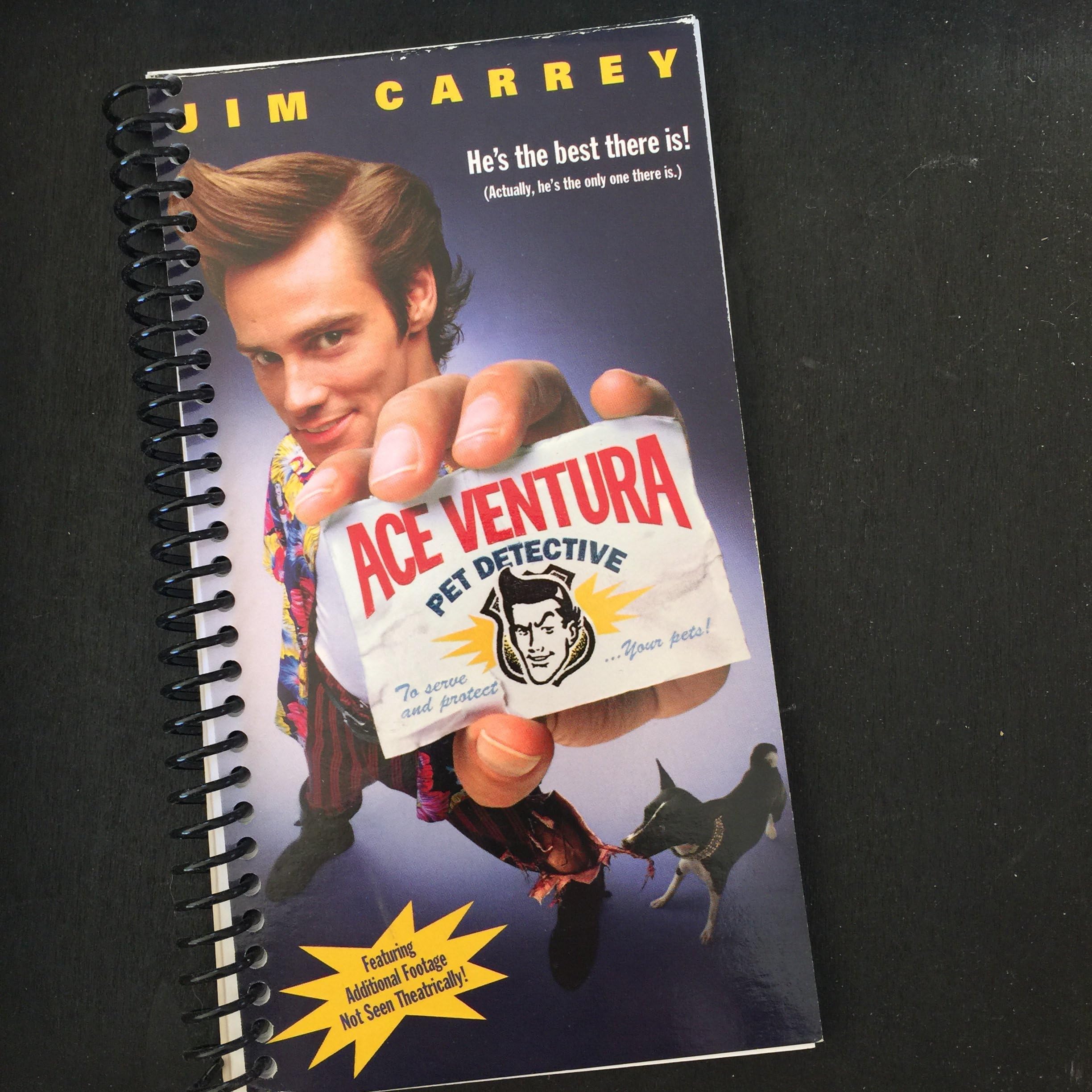 Ace Ventura Pet Detective VHS Notebook