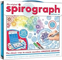 Spirograph Deluxe Set: Spiral Art Drawing Kit for Kids 8+ - Endless Geometric Designs with Gears, Rings & Carry Case