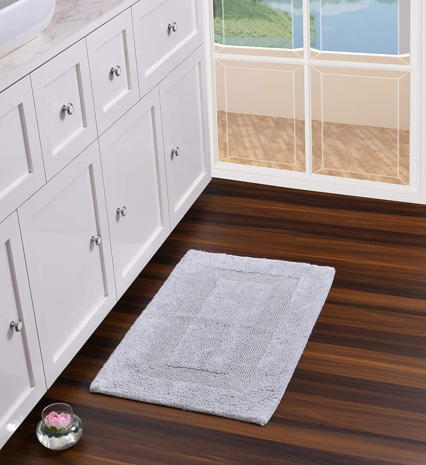 Luxurious Bath Mat Cotton Bathroom Mat/Rug Soft