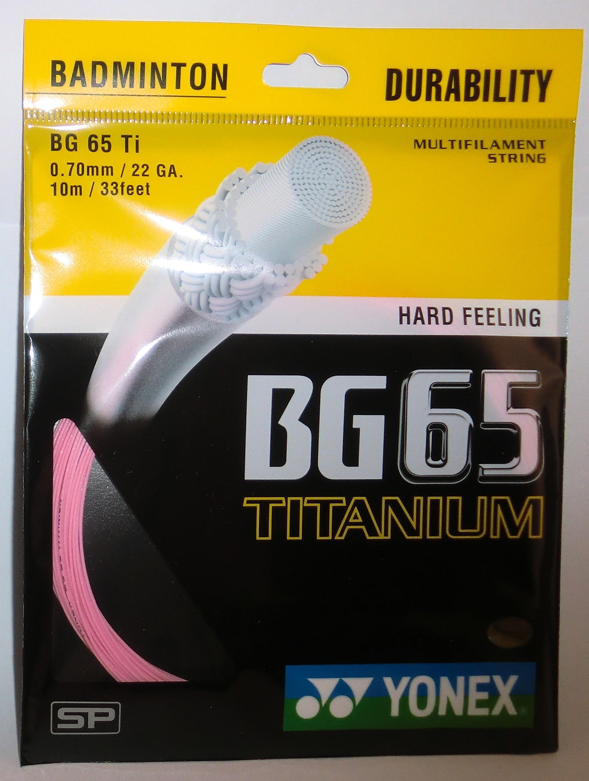Yonex Badminton String BG 65 Titanium |Pink |Gauge 0.70mm| (B018ZS9AZE) Amazon Price History, Amazon Price Tracker