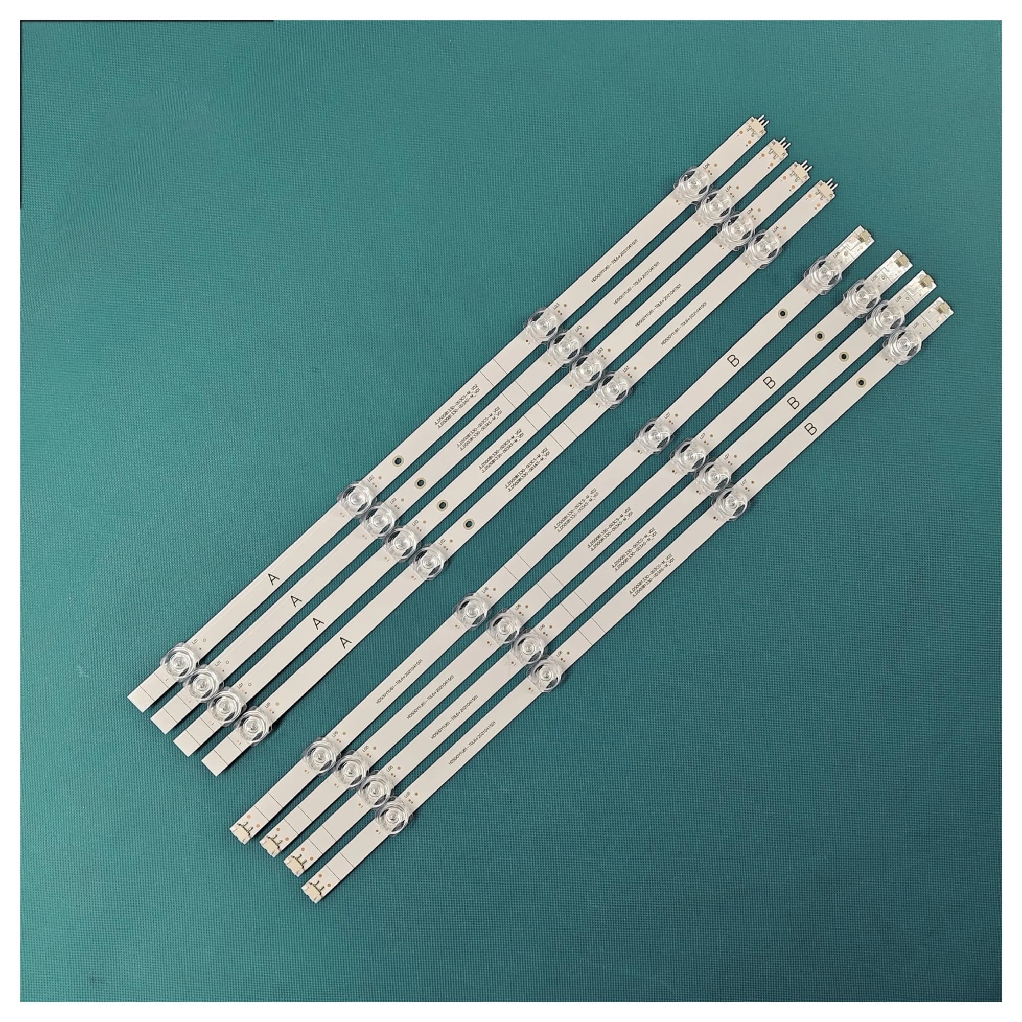 Retroiluminación LED de 8 LED compatible con Hisense 50A65H, 50A68G, 50A6BG, 50A6BGTUK, 50A6GR, 50A6GTUK, 50A6GV, 50A6GX3, 50A6H, 50A7GV, 50E7HQ, 50E7HQTUK