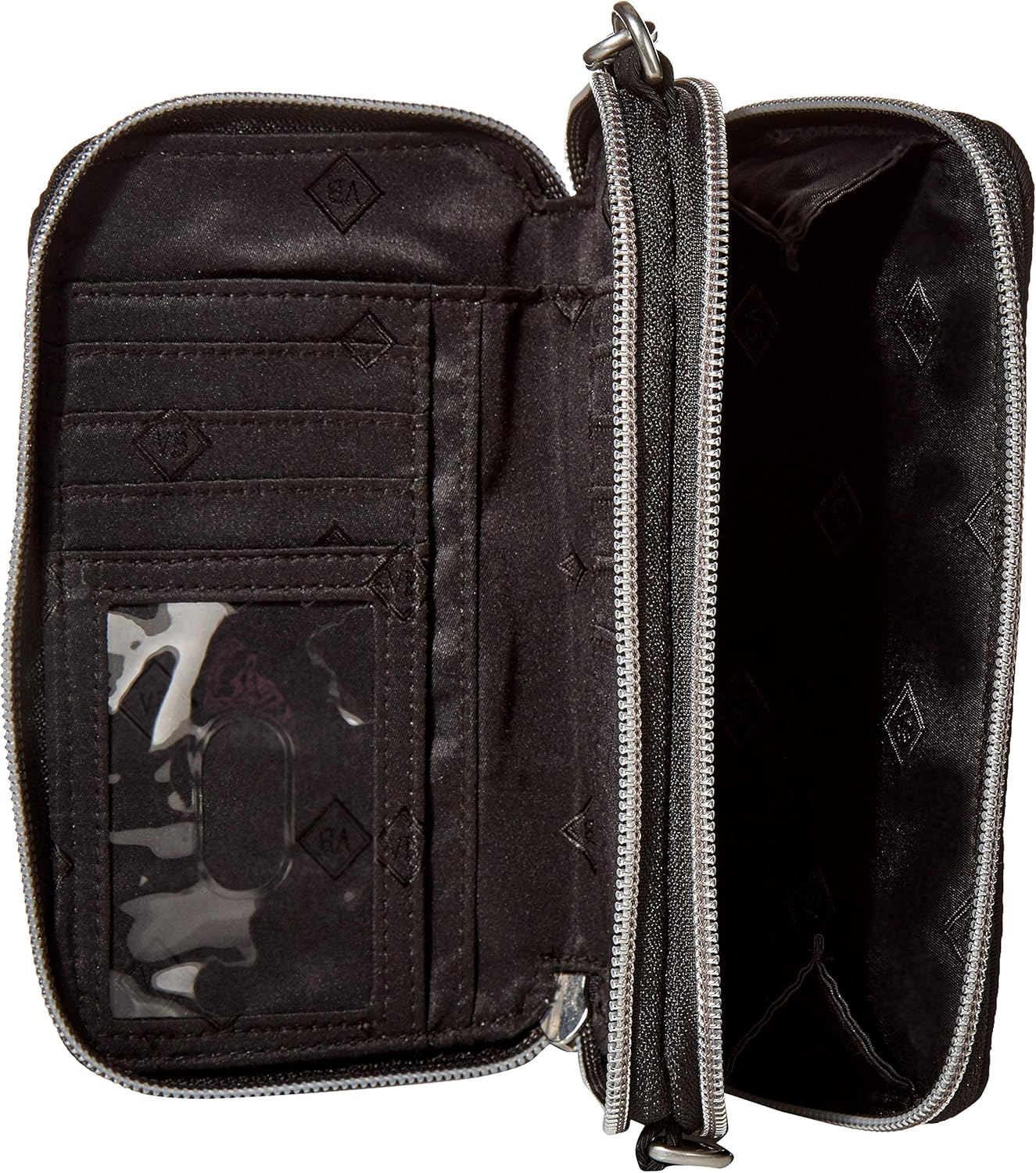 Vera Bradley Women's Performance Twill All in One Crossbody Purse With RFID Protection, Black, One Size - Image 6