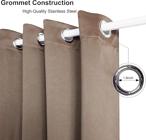 Miniatura 4 de WONTEX Cortinas blackout, división de habitación, para dormitorio y sala de estar, 1 panel