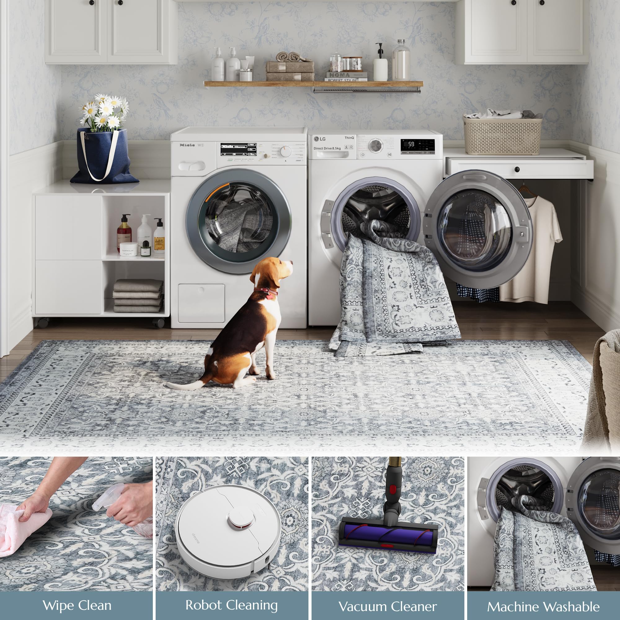 ゆゅ　chan Amazon.com: jinchan Floral 2x3 Rugs for Entryway - Machine