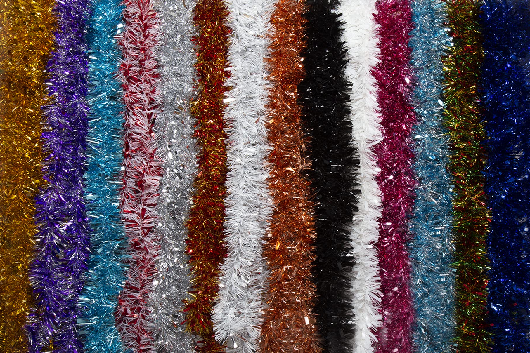 Simply Products 4M Chunky/Fine Cut Christmas Tinsel Garland Decoration (Silver) - Image 4