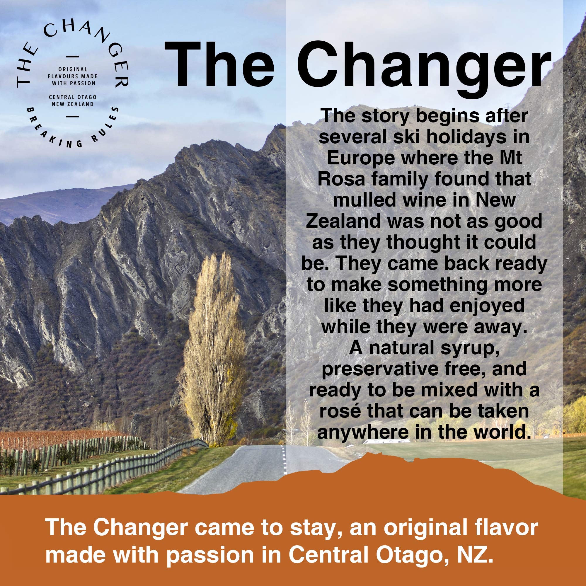 THE CHANGER Mulled Wine Syrup All Natural Syrup for Wine and