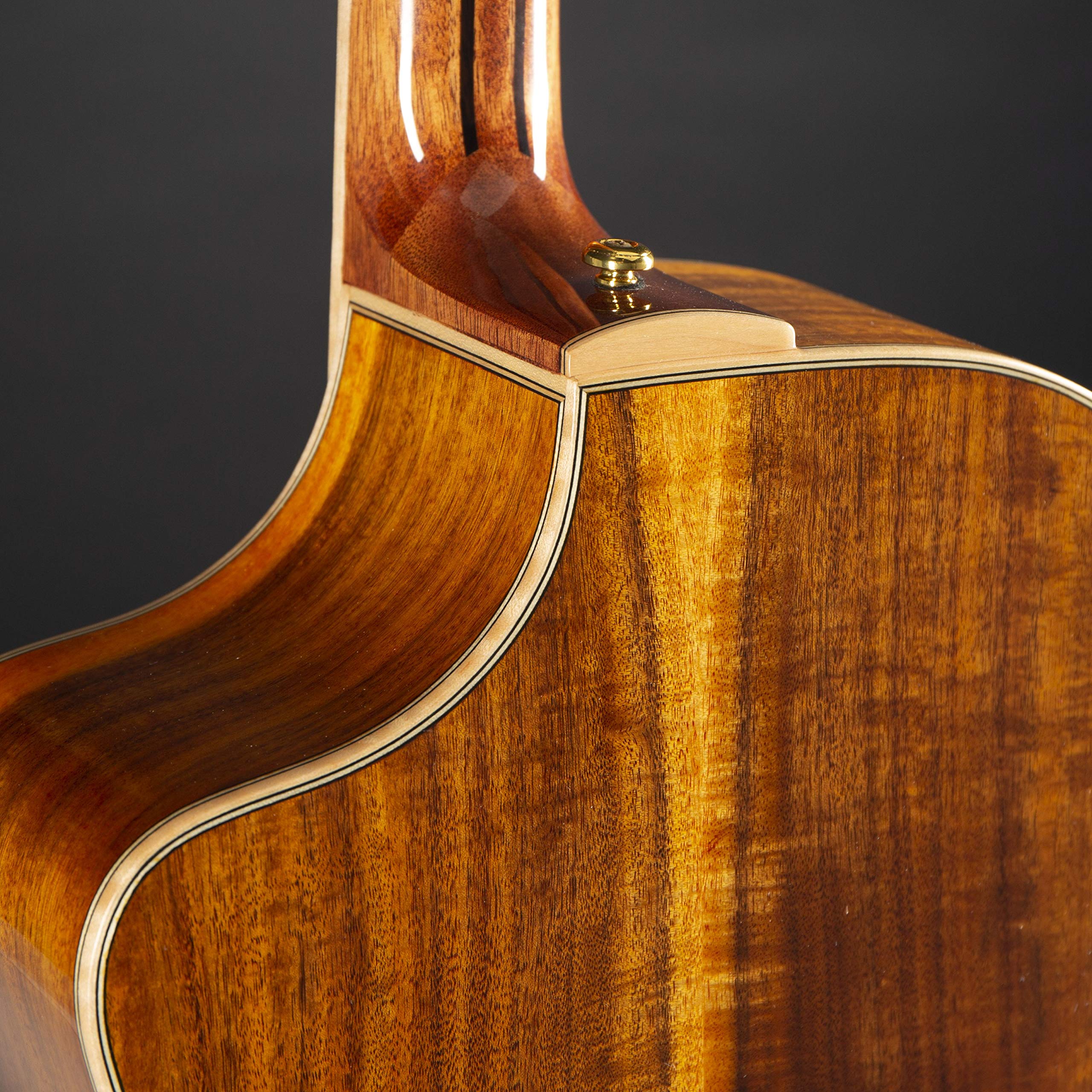 Fame Koa Deluxe Westerngitarre, Akustik-Gitarre mit Tonabnehmer, elektroakustische Gitarre, Grand Auditorium mit Cutaway und Natural Koa Decke