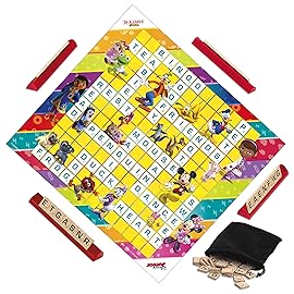 Hasbro Gaming Scrabble Junior: Disney Junior Edition Board Game for Kids | Double -Sided Game Board | Matching Word Game | Back to School Gifts | Ages 5+ (Amazon Exclusive)