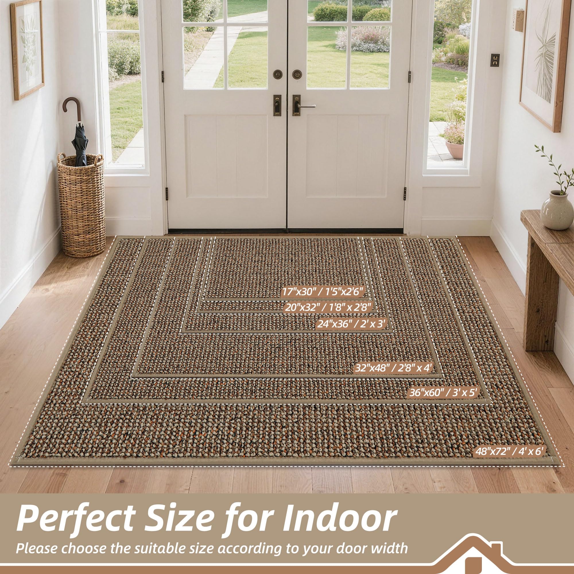 Amazon.com: BEQHAUSE Dirt Trapper Door Mat 17