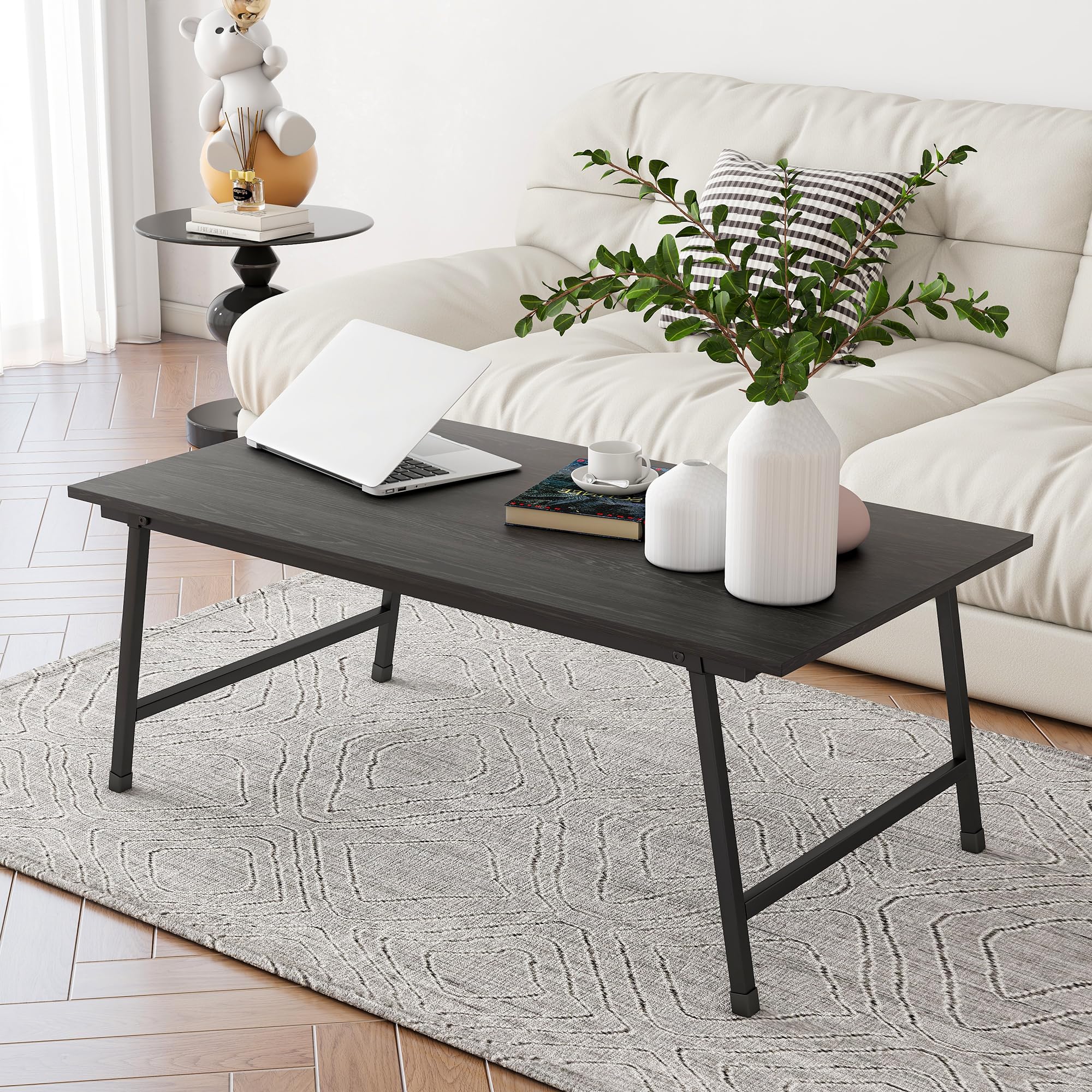 WTW MONTAUK COFFEE TABLE ブラック Montauk Living Room Set (4-Piece) – Grain Wood Furniture